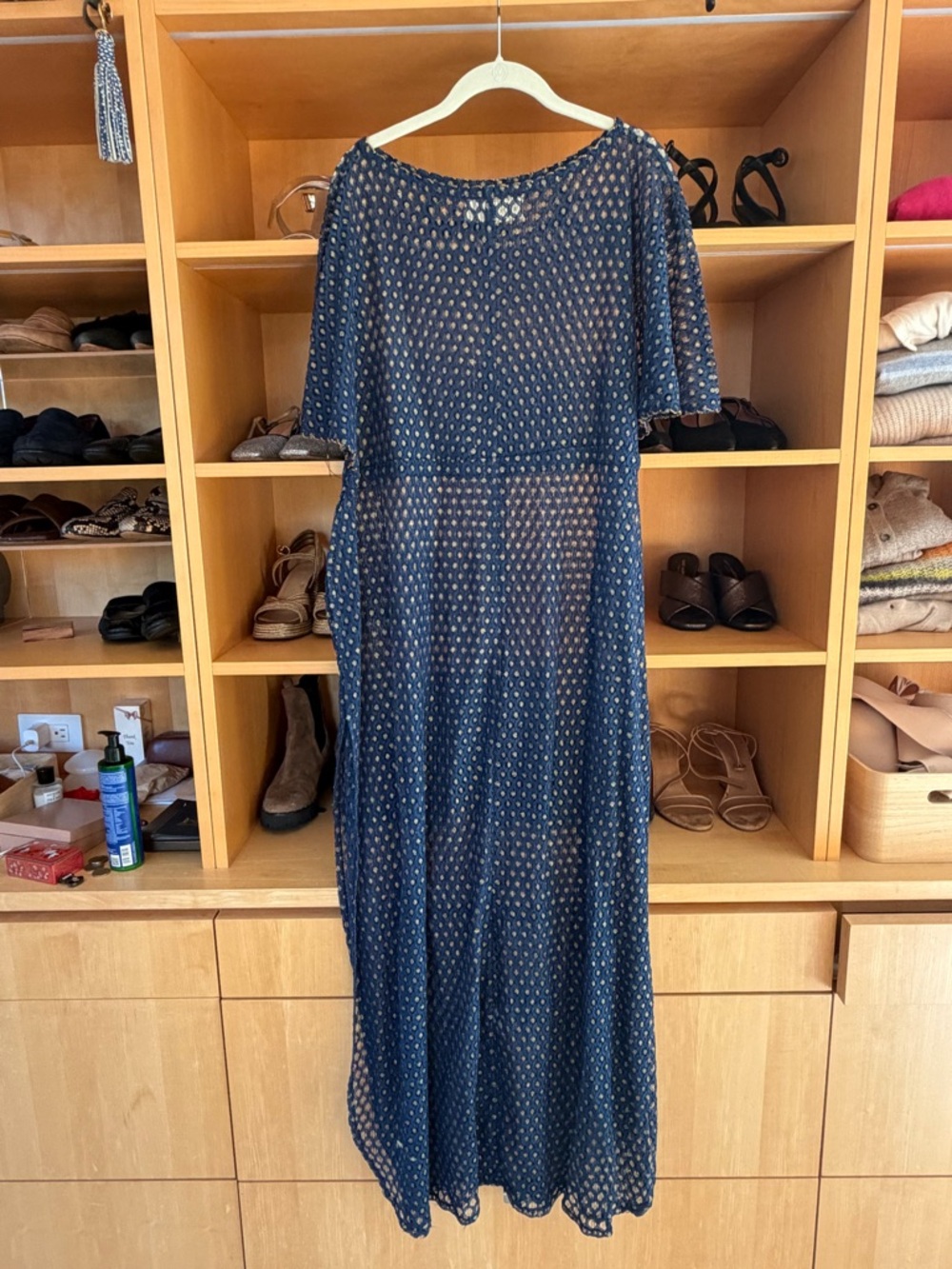 Blue Sheer Cover-up/Caftan